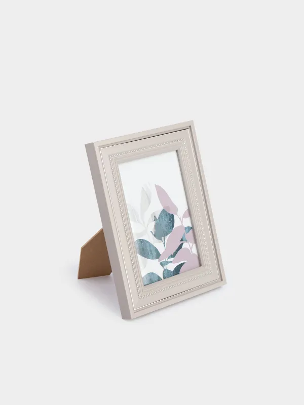 Photo frame, 15х20 cm, plastic / glass, gray, Image, image-0