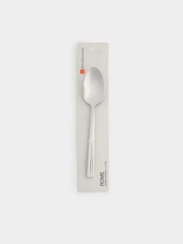 Dining spoon, 2 pcs, steel, Rome, image-7