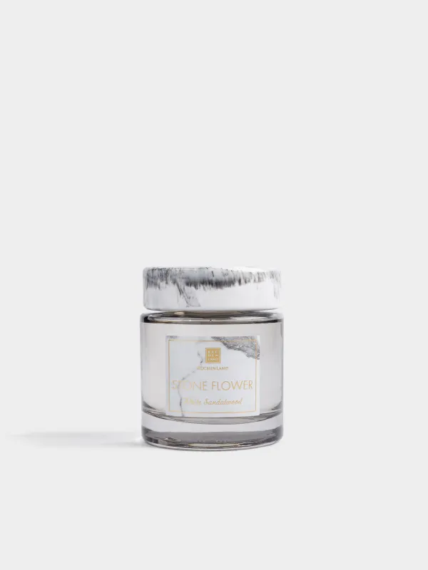 Aroma diffuser, 200 ml, White marble, White Sandalwood, Stone flower, image-3