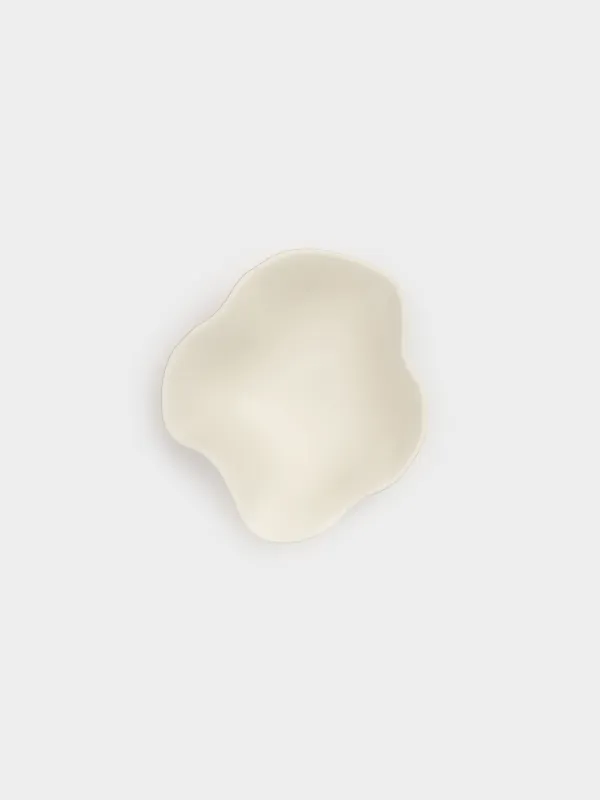 Bowl, 13x5 cm, ceramic, milky, Vintage flowers, La flore, image-2