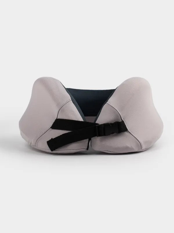Travel pillow, 27 cm, polyester, beige-black, Travel comfort, image-0