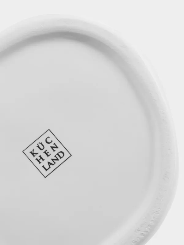 Flower vase, 20 cm, ceramic, white, Moment, Crumple font, image-4