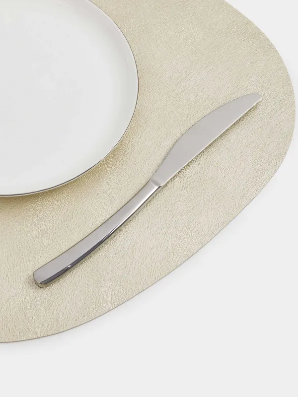 Placemat, 37x45 cm, double-sided, PVC, shaped, silver/gold, Rock, image-2