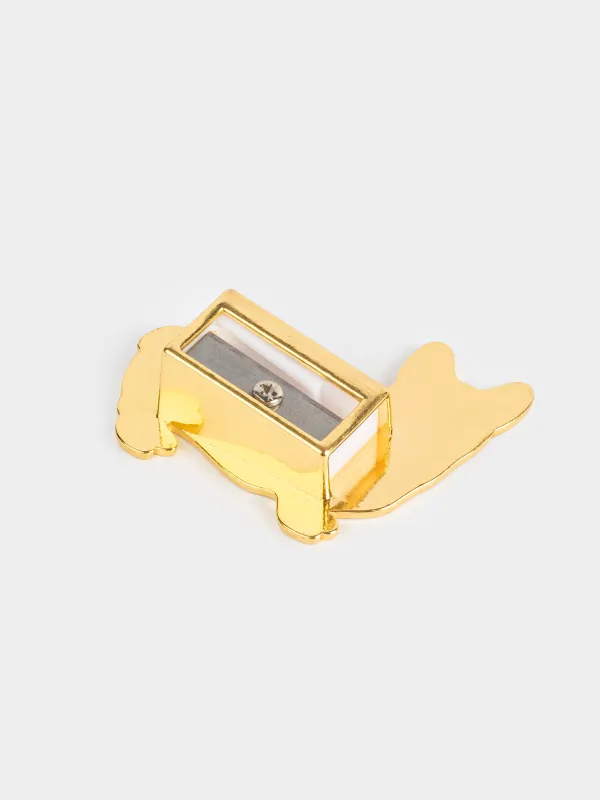 Pencil sharpener, 5x3 cm, metal, orange, Corgi, Dog, image-2