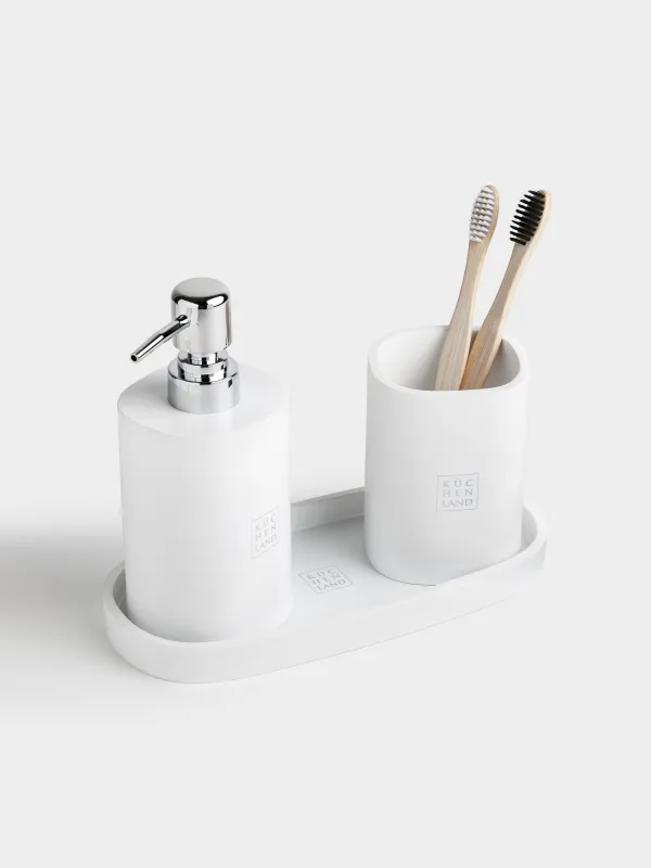 Bath tray, 23x10 cm, polyresin, white, Vesta, image-4