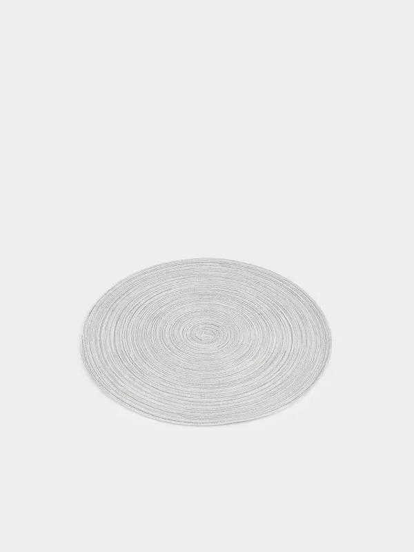 Placemat, 38 cm, polyester, round, sand-beige, Rotary, image-1