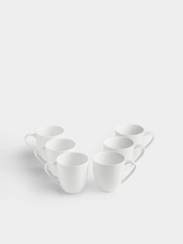 Mug, 450 ml, 6 pcs, porcelain F, white, Ideal white, image-1