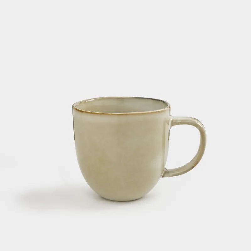 Mug, 400 ml, ceramic, beige, Burgos