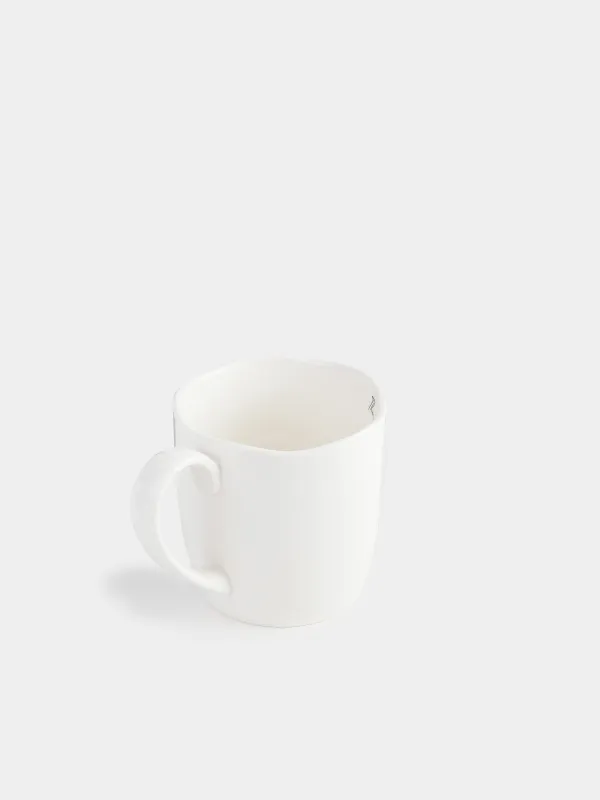 Mug, 350 ml, porcelain P, white, House, Amour, image-1