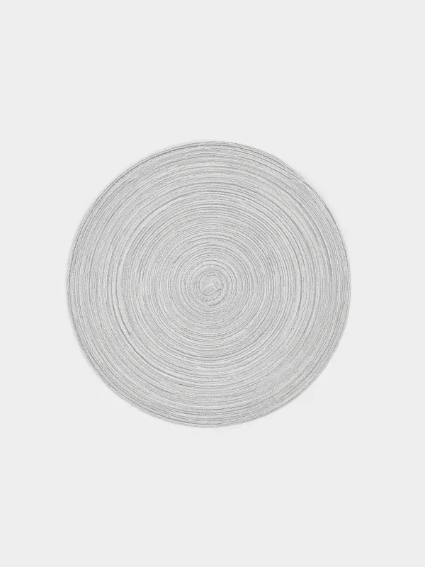 Placemat, 38 cm, polyester, round, sand-beige, Rotary, image-0