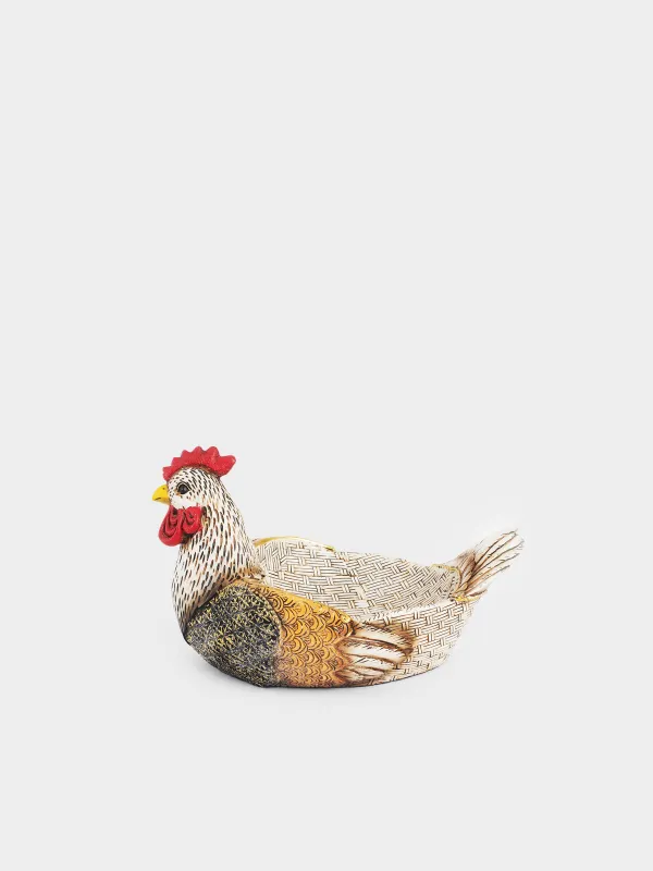 Candy bowl, 25х14 cm, 500 ml, polyresin, colored, Chicken, Natural Easter, image-3