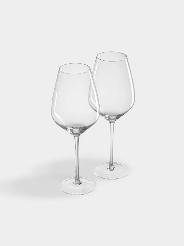 Drinking glass, 720 ml, 2 pcs, glass, Angel tear, image-1