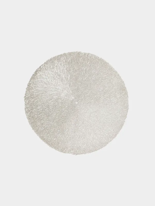 Napkin for appliances, 38 cm, PVC, round, golden, Azhur, image-0