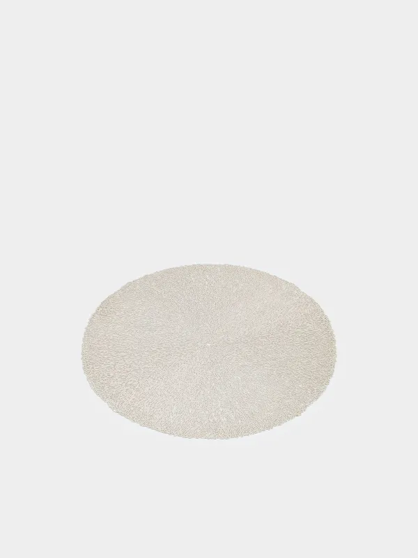 Napkin for appliances, 38 cm, PVC, round, golden, Azhur, image-1