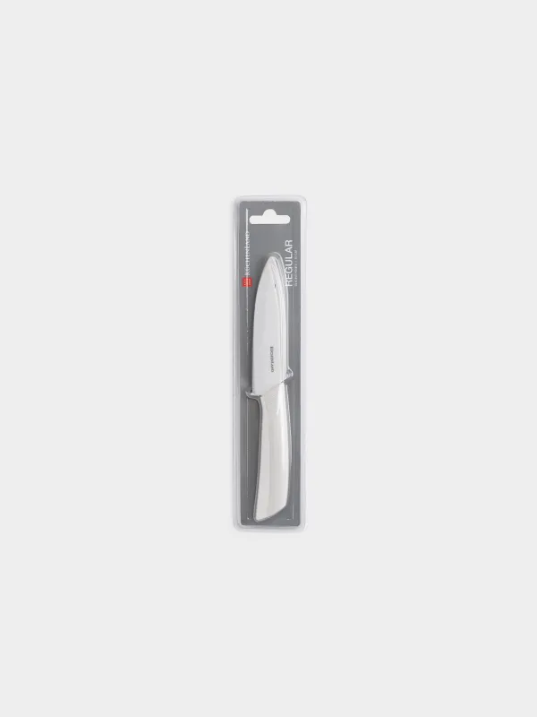 Paring knife, 10 cm, with case, ceramic/plastic, milk, Regular, image-6