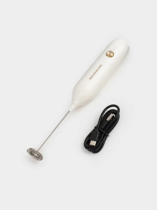 Milk frother, 24 cm, submersible, plastic/steel, milky, Liberica light, image-3