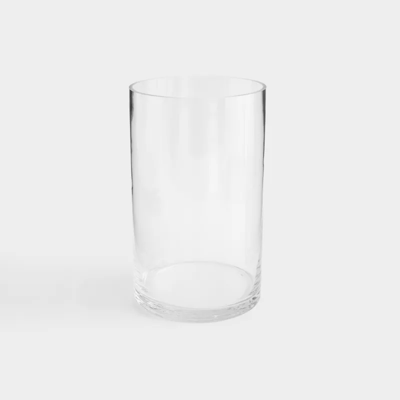 Flower vase, 30 cm, glass, Flask