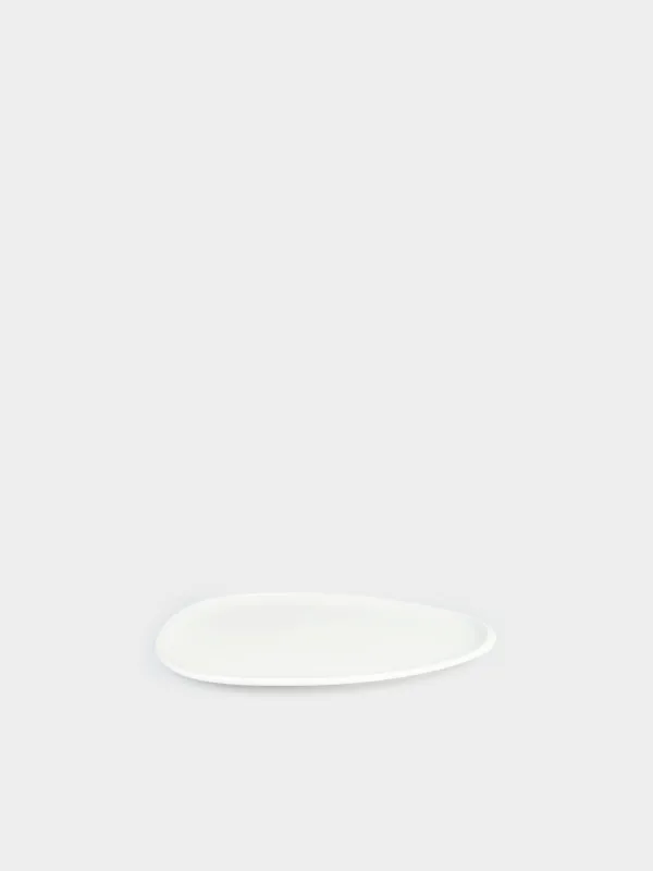 Snack plate, 23x21 cm, porcelain P, white, Synergy, image-1