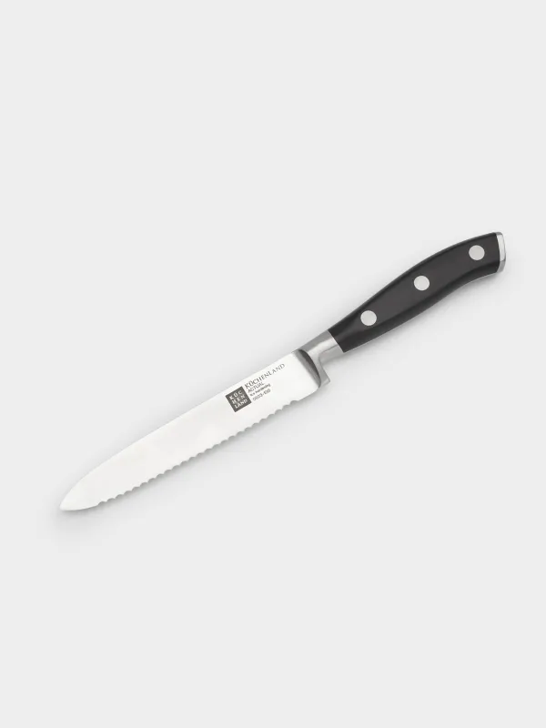 Knife set, 4 pr, steel / plastic, Actual, image-1