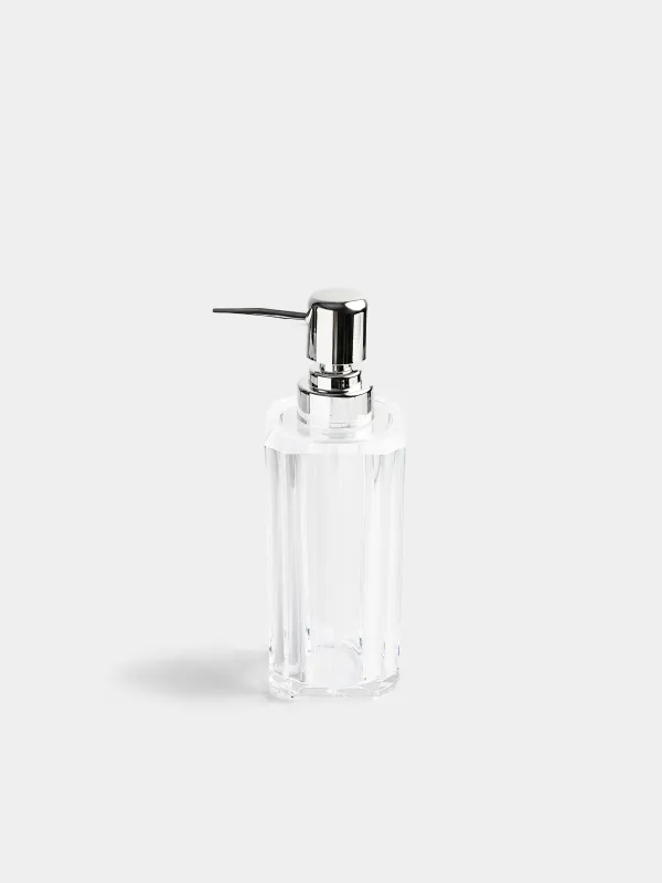 Liquid soap dispenser, 180 ml, acrylic / plastic, Crystal glance, image-0
