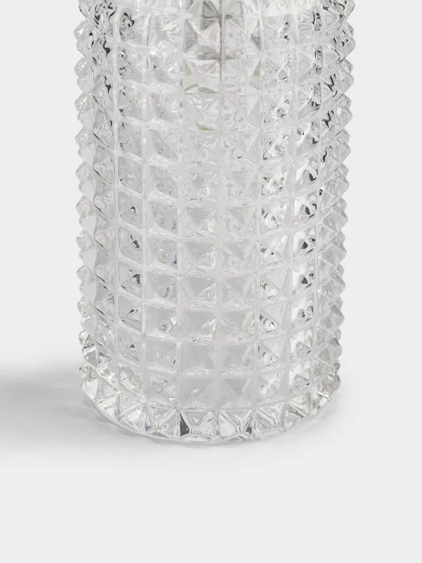 Liquid soap dispenser, 350 ml, glass / metal, Diamond lights, image-0
