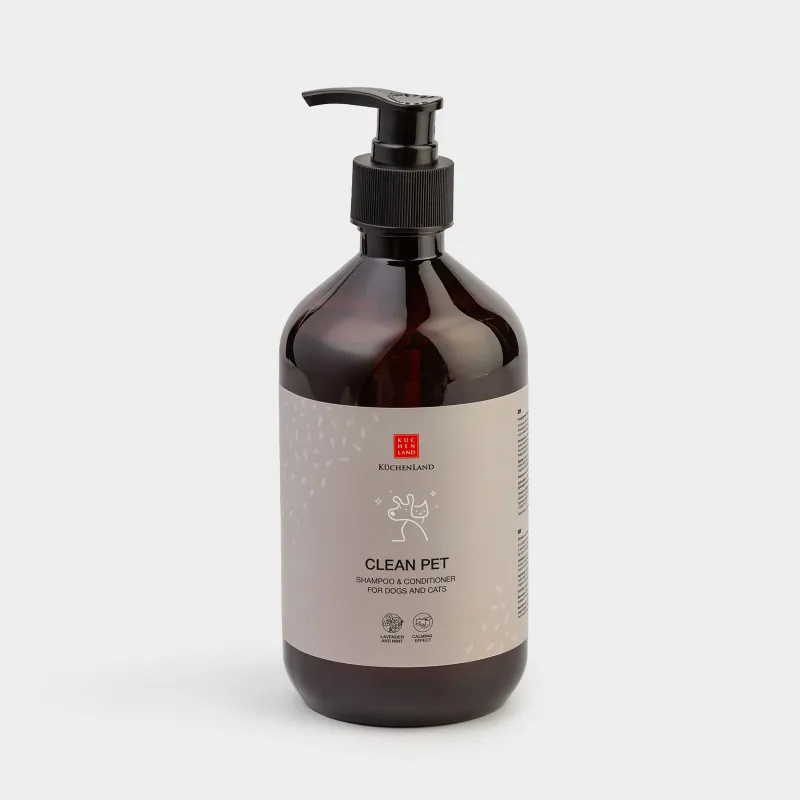 Shampoo-conditioner, for pets, 500 ml, soothing, Lavender and menthol, Clean pet