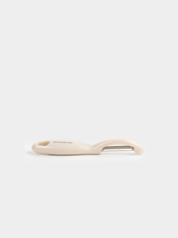 Vegetable peeler, 17 cm, steel / plastic, gray-milky, Regular, image-3