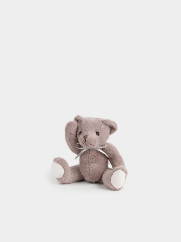 Toy, 25 cm, soft, with movable paws, polyester, brown, Bear, Bear, image-4