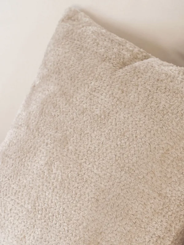Decorative pillow, 45x45 cm, velvet, beige, Nordkap, image-2