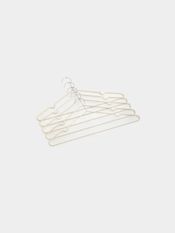 Hanger, 40 cm, 5 pcs, metal coated, beige, Colorful house, image-1