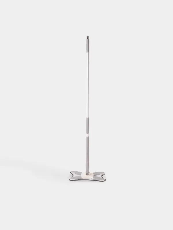 Push-up mop, curly, white-gray, Mop, image-0