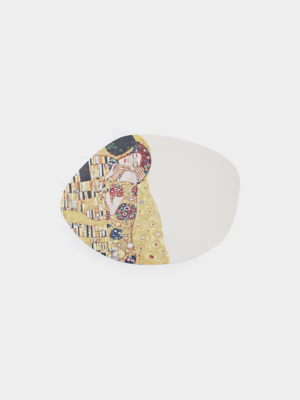 Placemat, 31x43 cm, PVC, shaped, white, Kiss, Klimt, Rock print, image-0