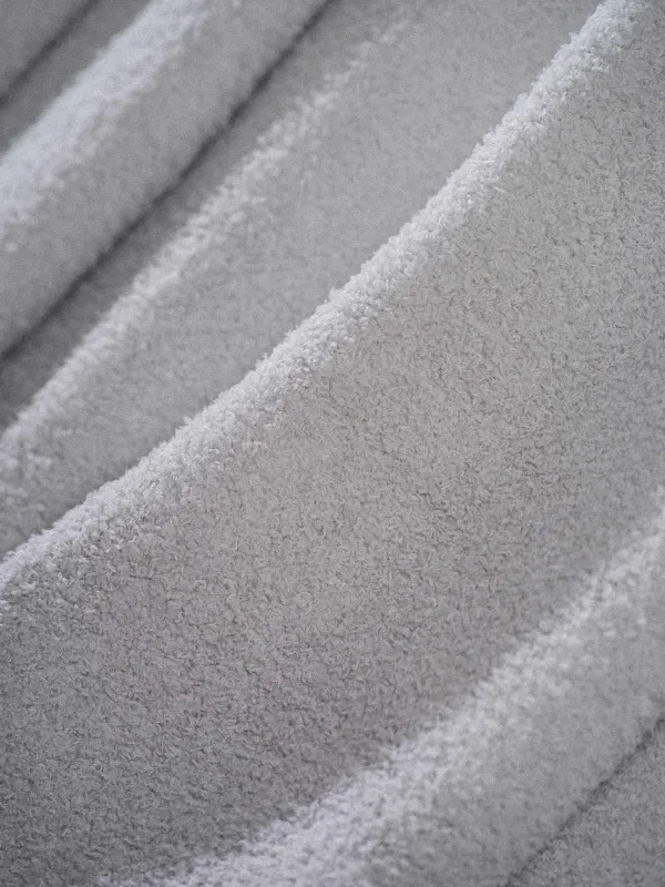 Blanket, 130x170 cm, double-sided, polyester, light gray, Neutral, image-2