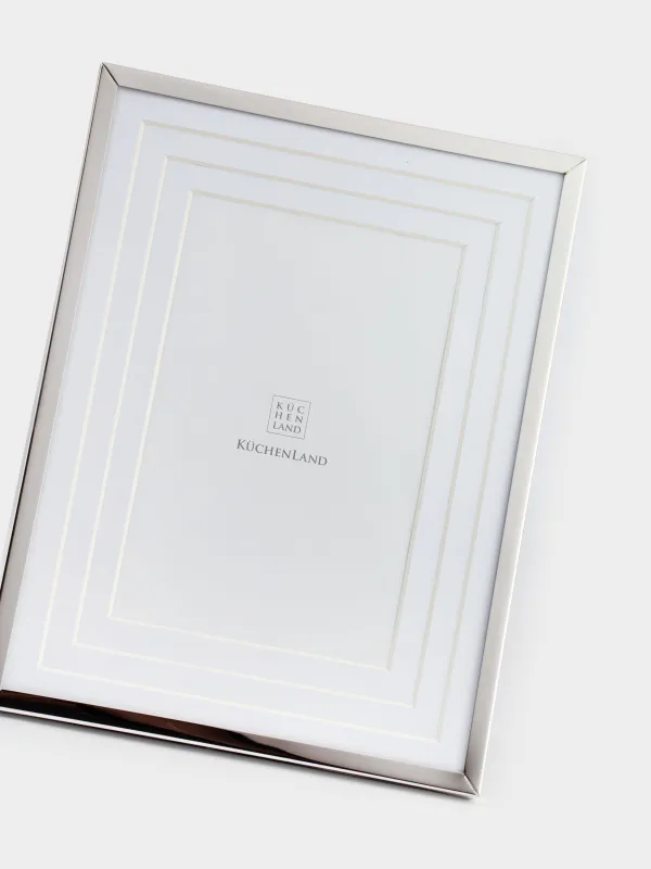 Photo frame, 16x21 cm, with passepartout, steel / glass, silver, Fantastic, image-4