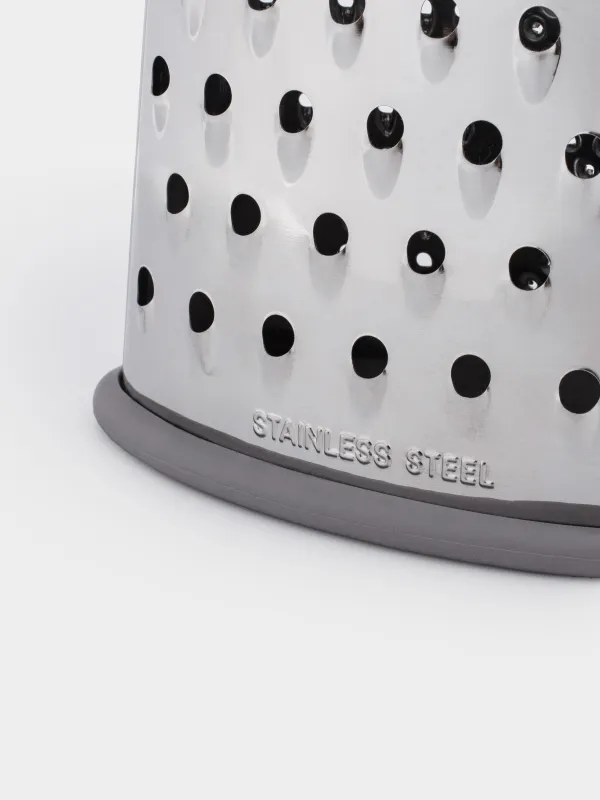 Grater, 23 cm, two-sided, steel / plastic, grey, Thin, image-3
