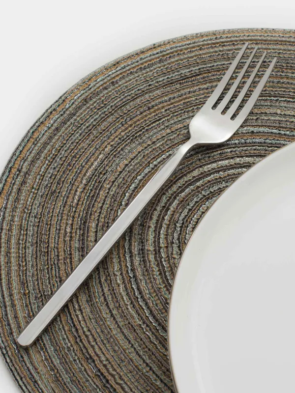 Placemat, 30x45 cm, polyester, oval, gray-brown, Rotary, image-4