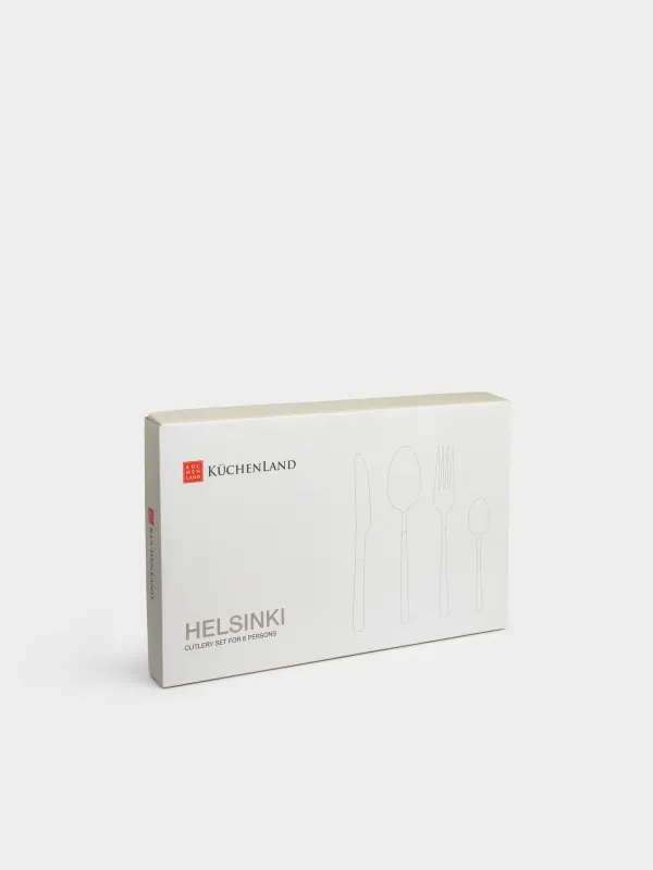 Cutlery, 6 pers, 24 pr, steel, Helsinki, image-9