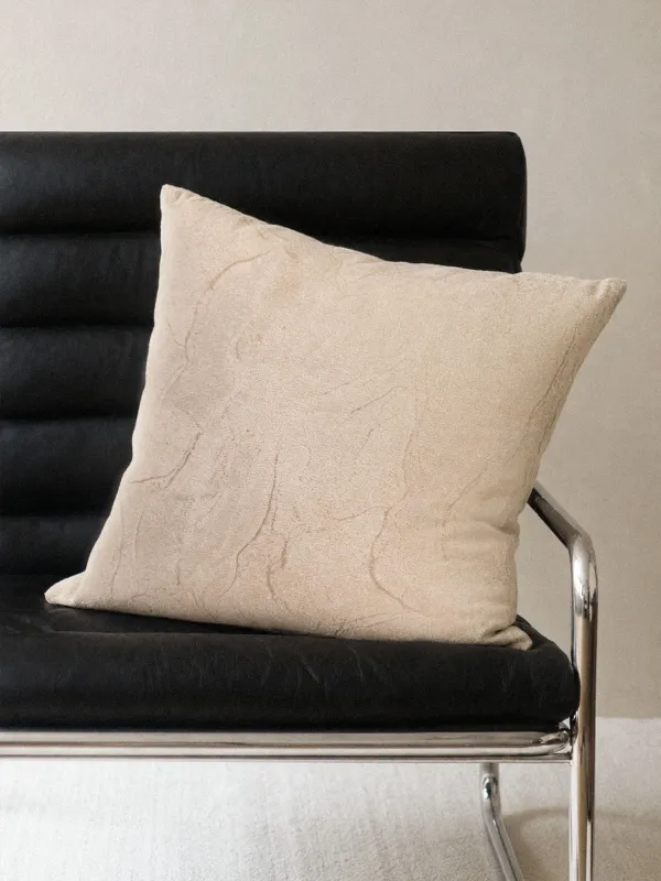 Decorative pillow, 45x45 cm, velvet, milky, Attitude, image-1