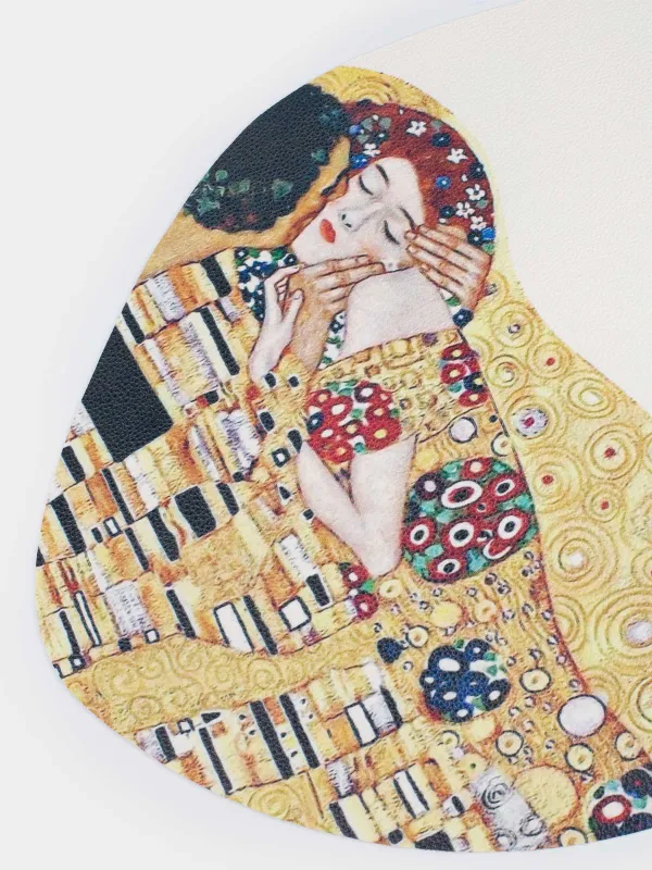Placemat, 31x43 cm, PVC, shaped, white, Kiss, Klimt, Rock print, image-2