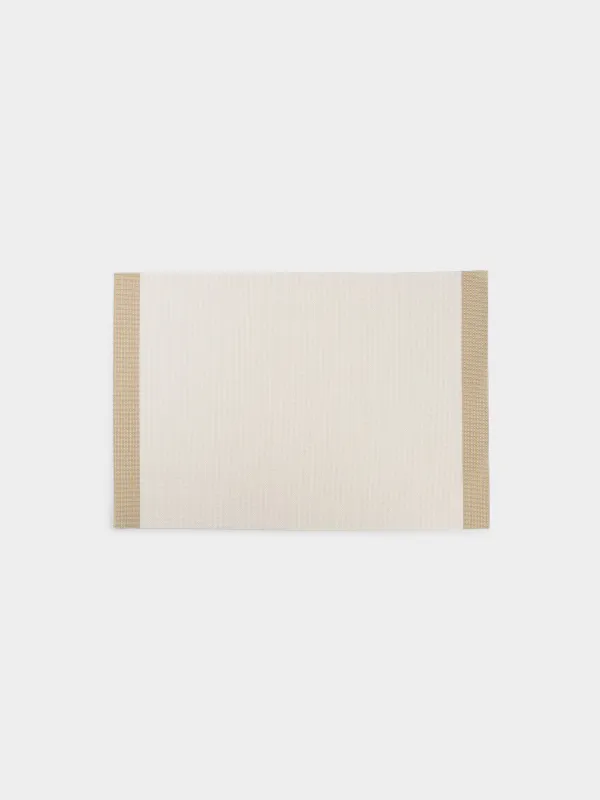 Placemat, 30x45 cm, PVC, rectangular, sand-white, Stripes, Solid, image-0