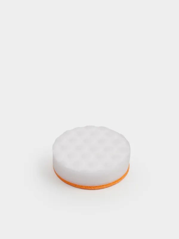 Sponge for cleaning white shoes and soles, 6 cm, 10 pcs, melamine / abrasive, white-beige, Clean, image-3