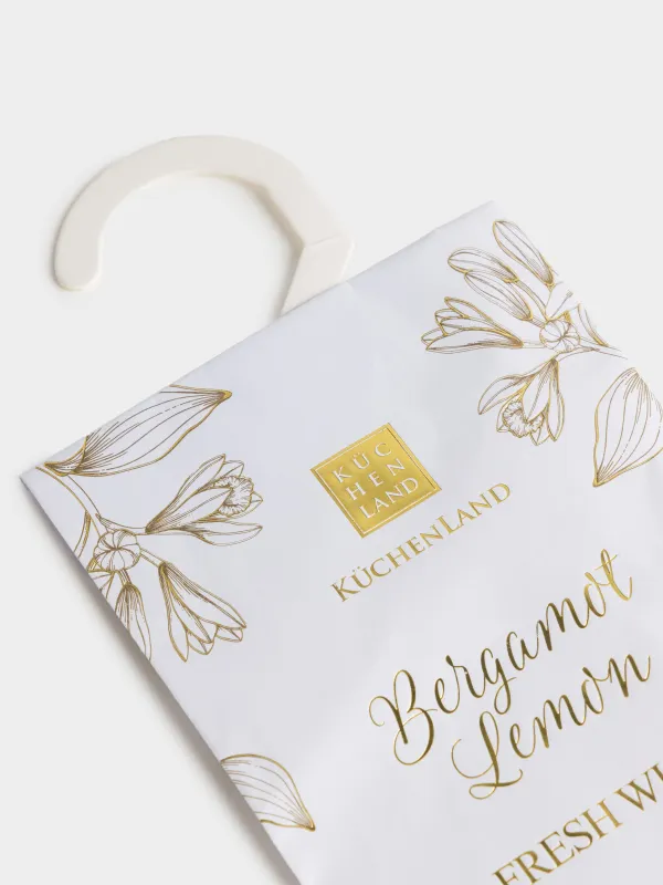 Scented sachet, 10x19 cm, Bergamot Lemon, Fresh white, image-2