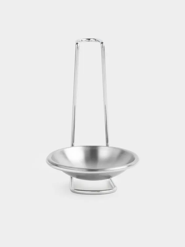 Ladle/spoon stand, 18 cm, with handle, steel, Egoist, image-0