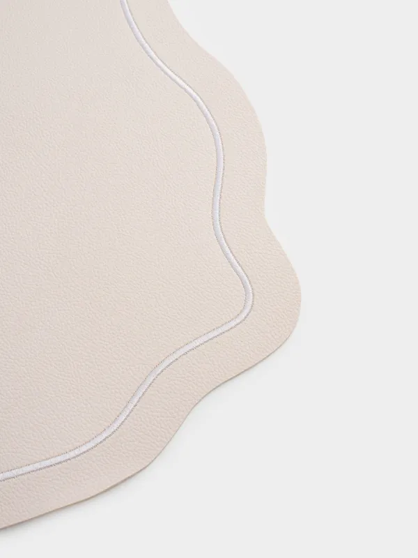 Placemat, 38x47 cm, PVC / polyester, shaped, milky, Vintage, Rock vintage, image-3