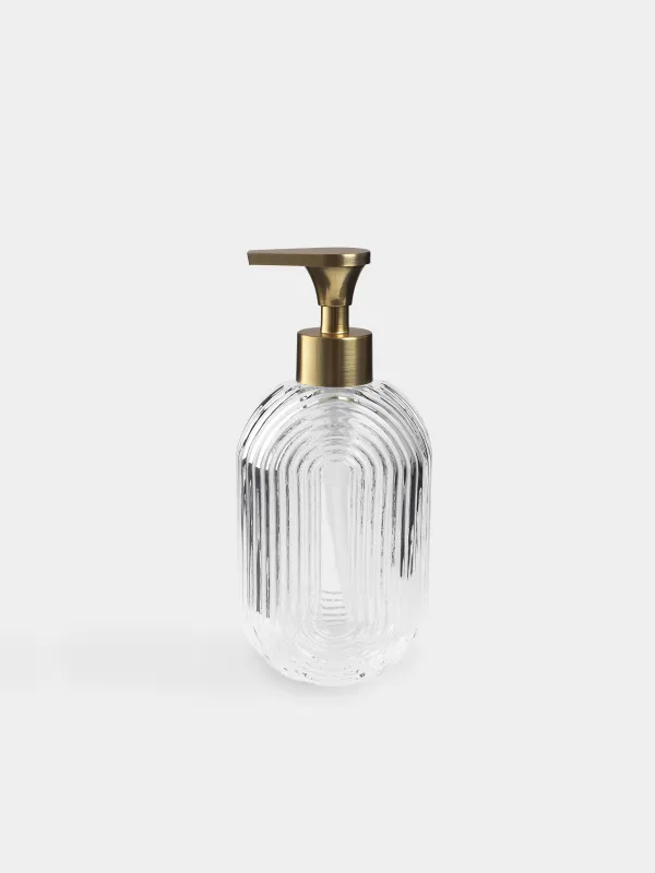 Liquid soap dispenser, 300 ml, glass / plastic, Benli, image-0