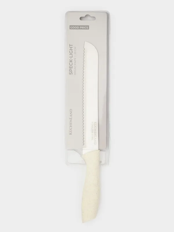 Bread knife, 20 cm, steel/plastic, milky, Speck-light, image-4