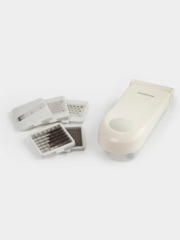 Shredder, 28 cm, 5 attachments, mechanical, plastic / steel, Beige, Soft, image-5