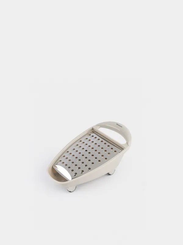 Grater, 26 cm, with container, steel / plastic, light grey, Assist, image-6