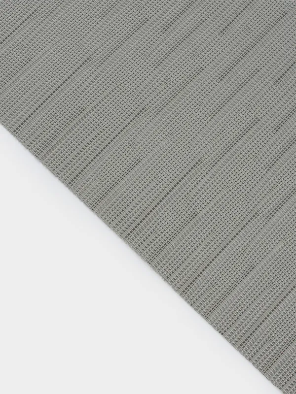 Placemat, 30x45 cm, PVC / polyester, rectangular, grey-blue, Strokes, Solid, image-1