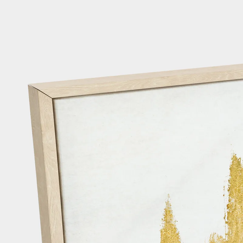 Framed painting, 120x80 cm, canvas, golden beige, Golden touches, Abstract, image-2